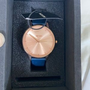 Nixon Rose Gold/Navy Kensington Watch